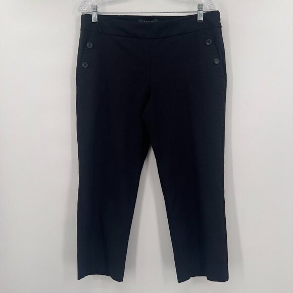 Sandro Studio Plus Black Cropped Pants Womens Size 14 - Picture 1 of 8